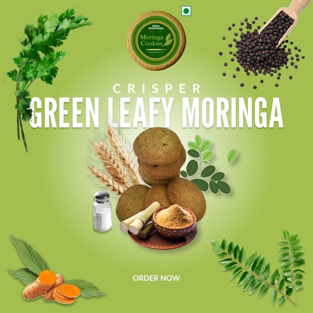 Green Leafy Moringa Cookies